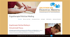 Desktop Screenshot of ergotherapie-meding.de
